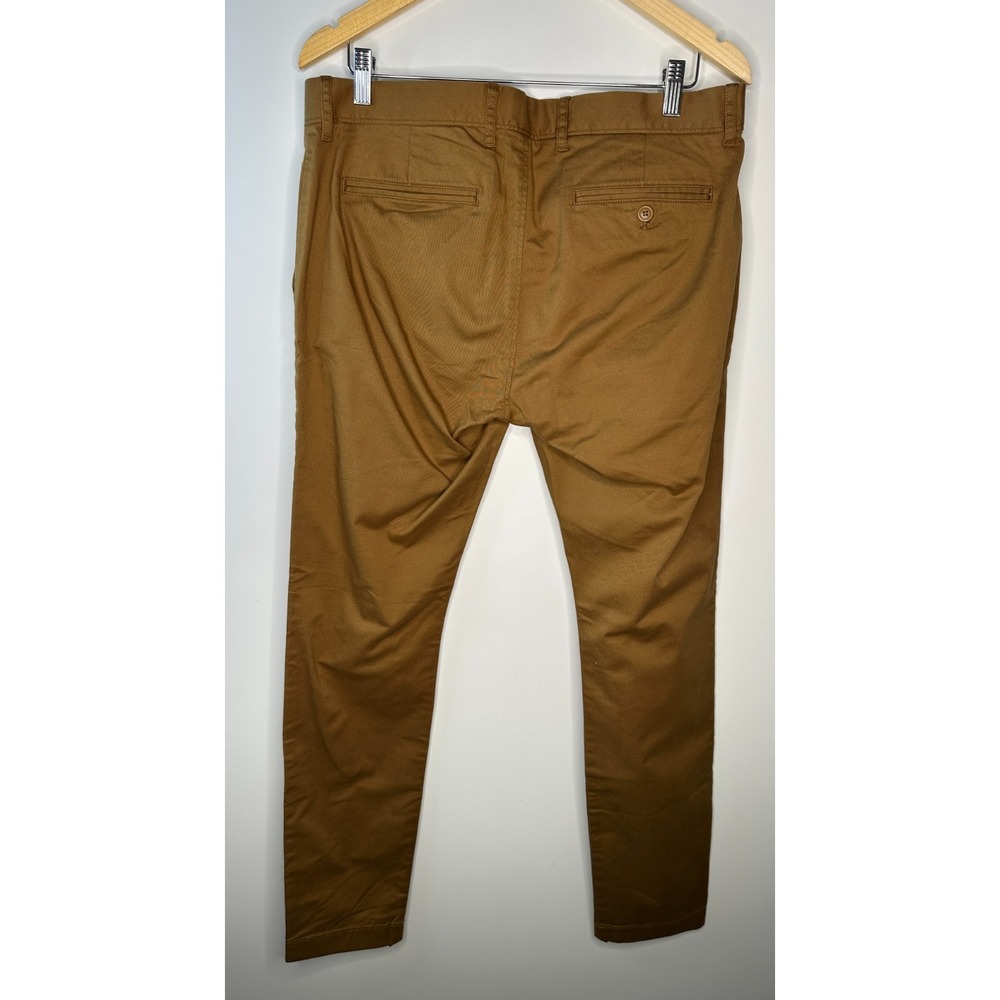 New J.Crew 250 Skinny Fit Stretch Chino Pants Men's Size 34 x 34 Brown Khaki - Picture 10 of 13
